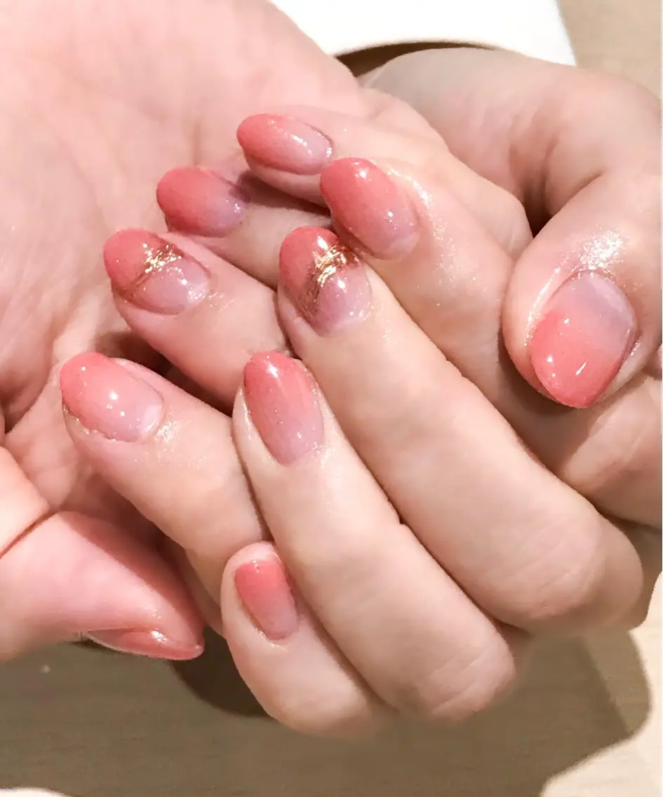 ネイル 桜ネイル ジェルネイル グラデーション ピンク 春ネイル Nyanco Nailのネイルデザイン