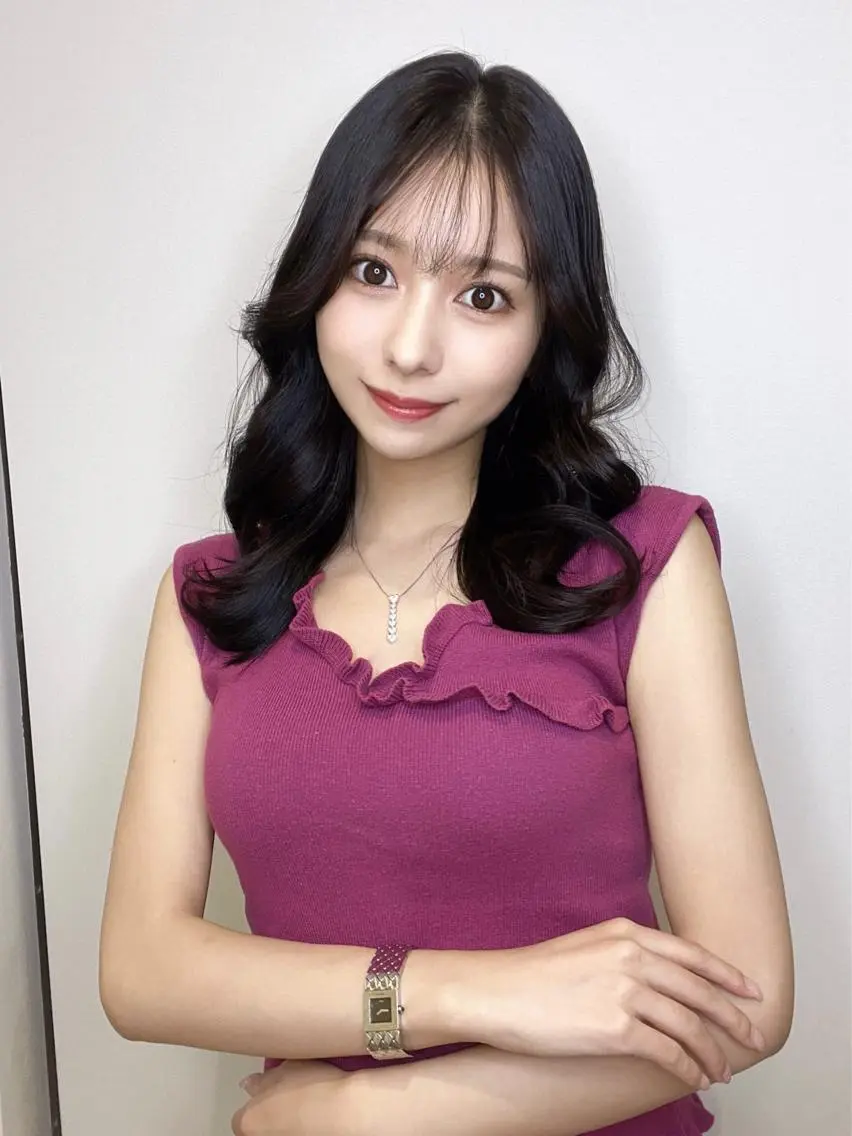 セミロング カラー ミストバング ベージュカラー ブリーチ ケアブリーチ ダブルカラー ヘアカラー 🩵アンブレラカラー 髪質改善 丸尾】のヘアスタイル