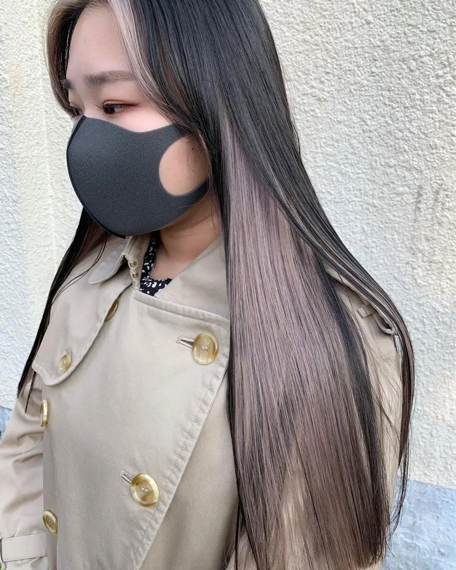 ロング カラー スダユーヤ 💫推しカラーウルフのヘアスタイル