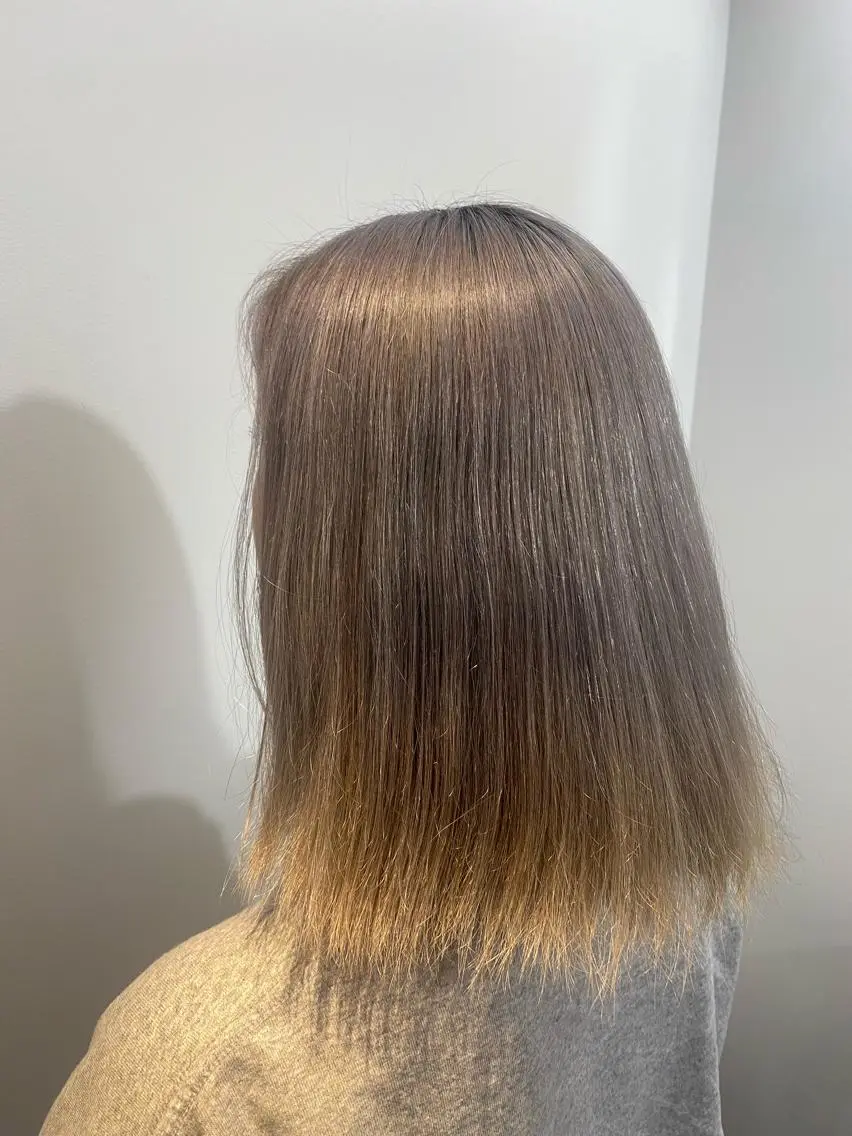ミディアム カラー ブリーチ パーマモデル募集中 渥美翔人のヘアスタイル