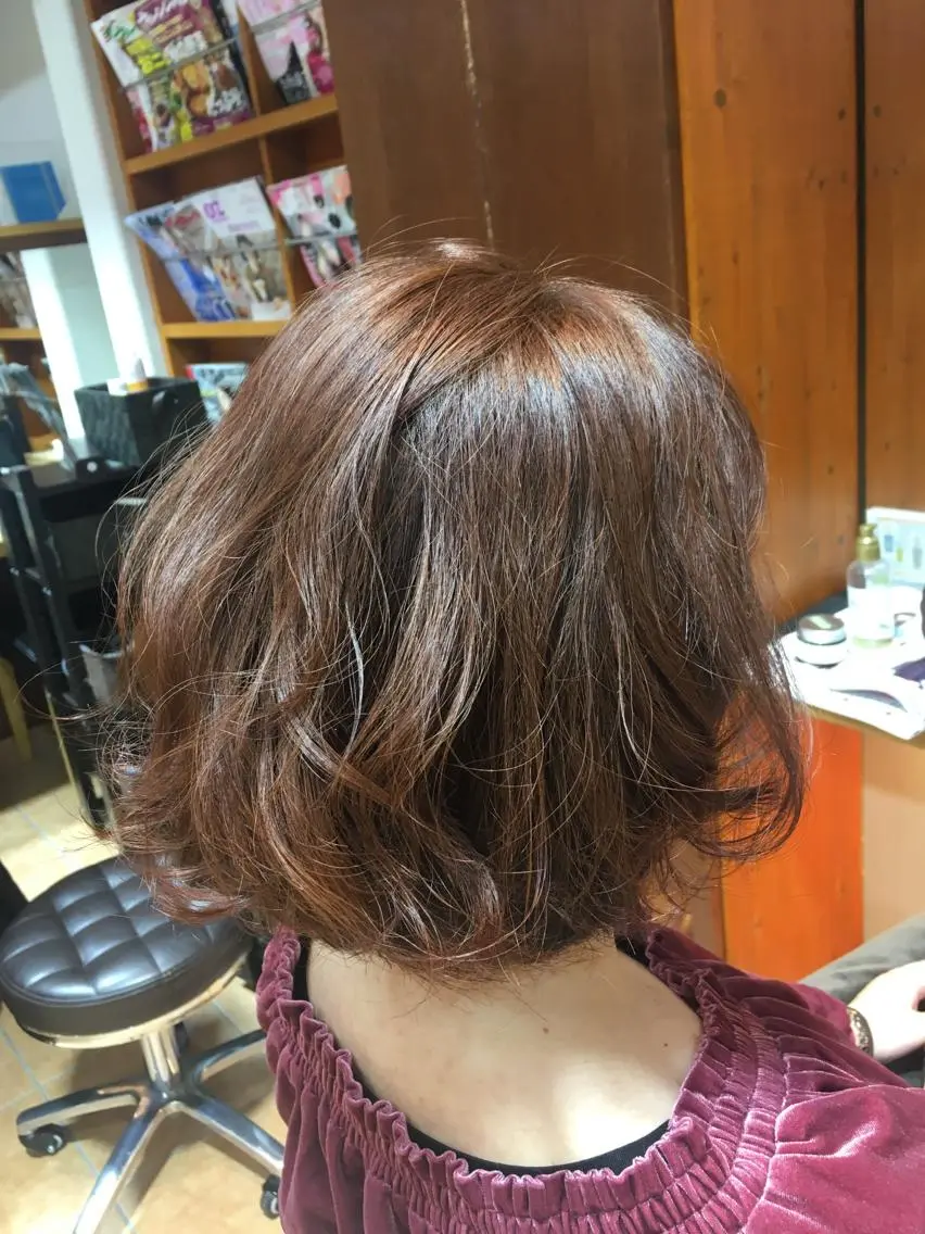 ミディアム カラー 透明感カラー ✨🌿大人可愛い愛さ れhair🌿✨松本のヘアスタイル