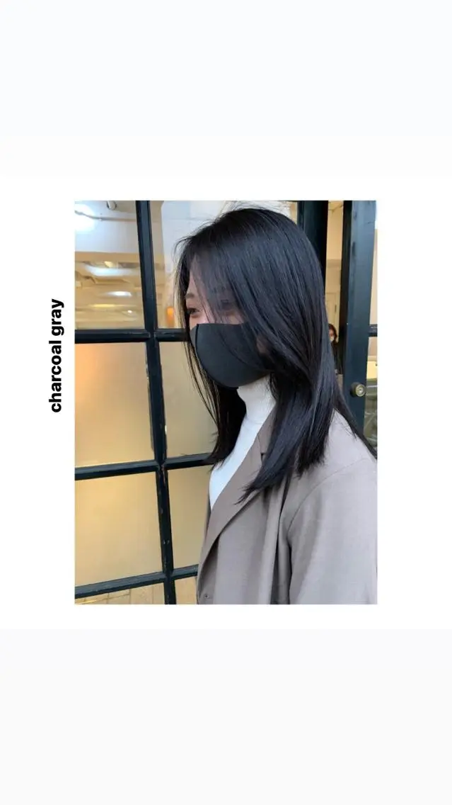 ミディアム カラー パーマ ヘアアレンジ メンズ キッズ ネイル マツエク・マツパ アイブロウ 黒髪 ブルーカラー ブルーブラック オレンジ 眉カラー カット ヘアカラー トリートメント hiro【沿線で叶う 似合わせhair】のヘアスタイル