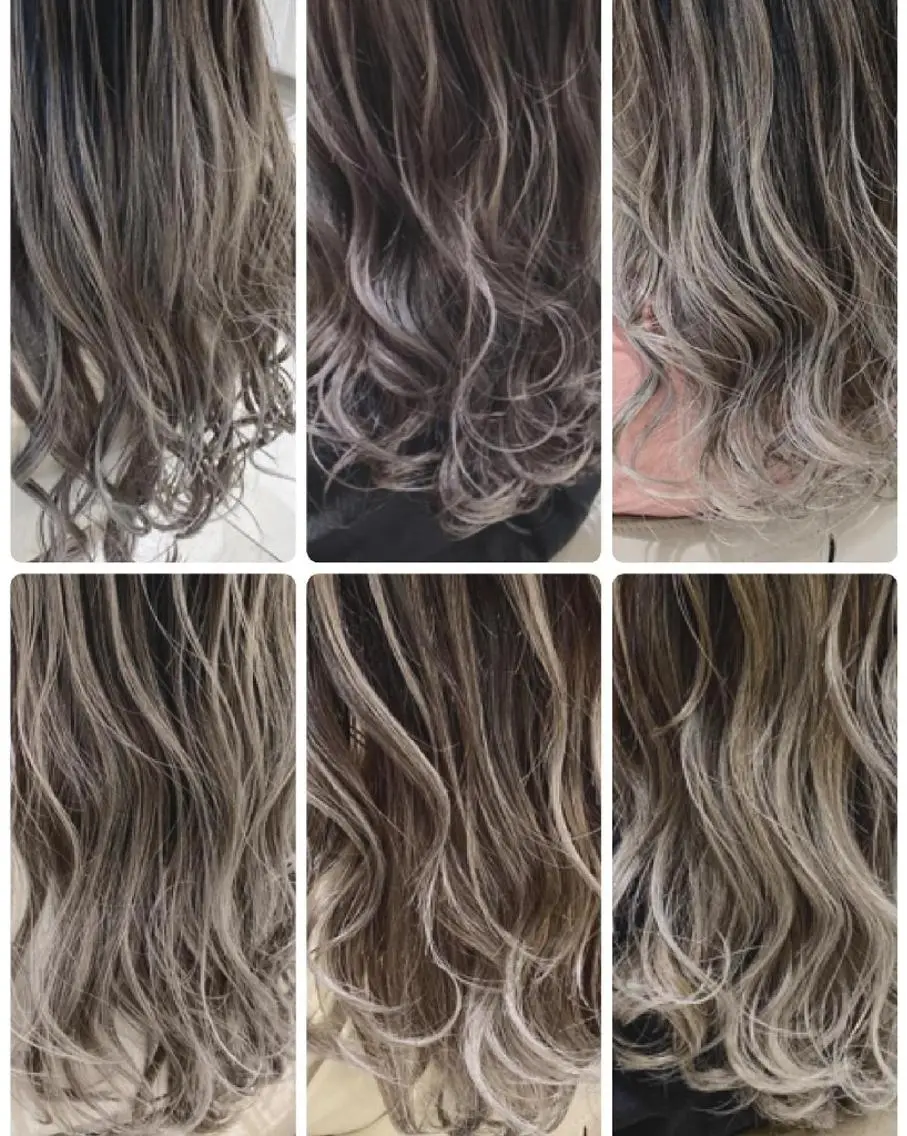 セミロング カラー グラデーションカラー ヘアカラー ＡＳＨ大宮/ブリーチ 髪質改善/カラーのヘアスタイル