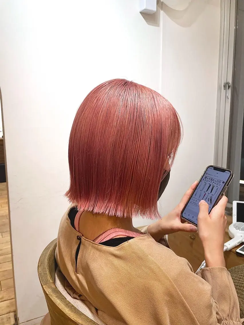 ミディアム カラー 失敗しないハイトーン ✨ミルクティー/ミワのヘアスタイル