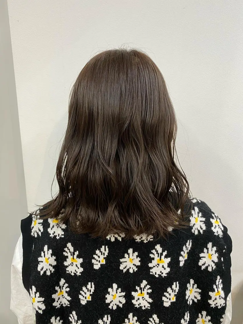 ミディアム カラー ✨艶髪✨ 奈須晴香のヘアスタイル