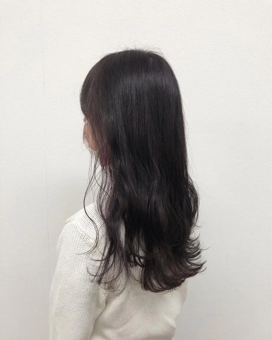 ロング カラー ヘアアレンジ ブリーチ ケアブリーチ インナーカラー ラベンダーカラー ヨシンモリ カット ヘアカラー トリートメント 酸性縮毛矯正🧴韓国 レイヤー/髪質改善のヘアスタイル