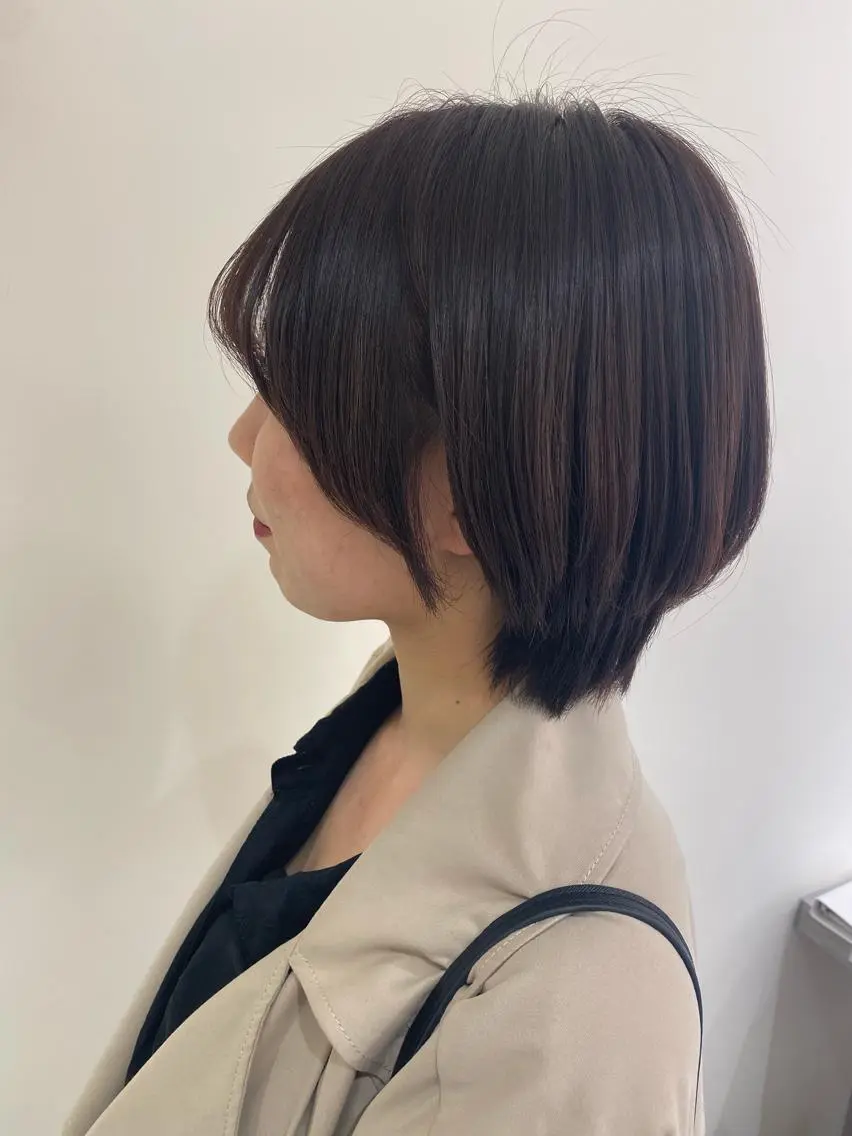 ショート カラー 銀座メンズ専門🖤 叶奈々のヘアスタイル