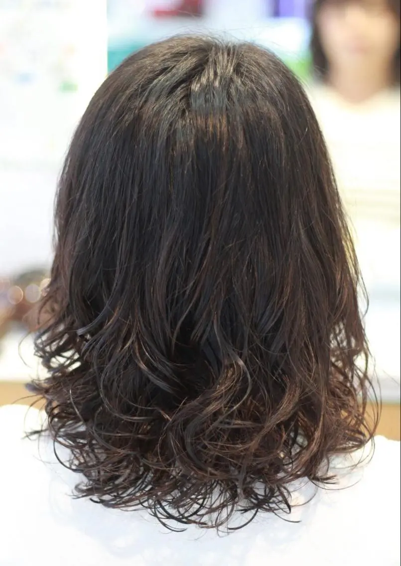 ミディアム パーマ 石川 雅貴のヘアスタイル