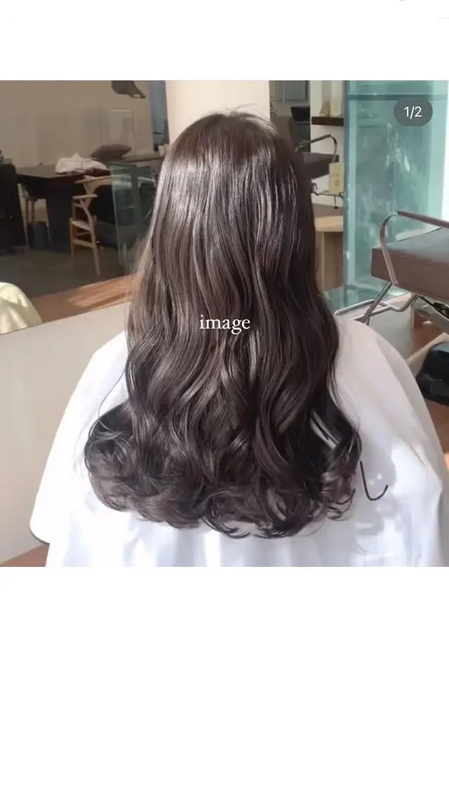 ロング パーマ 韓国好き🇰🇷 美容師MIKUのヘアスタイル