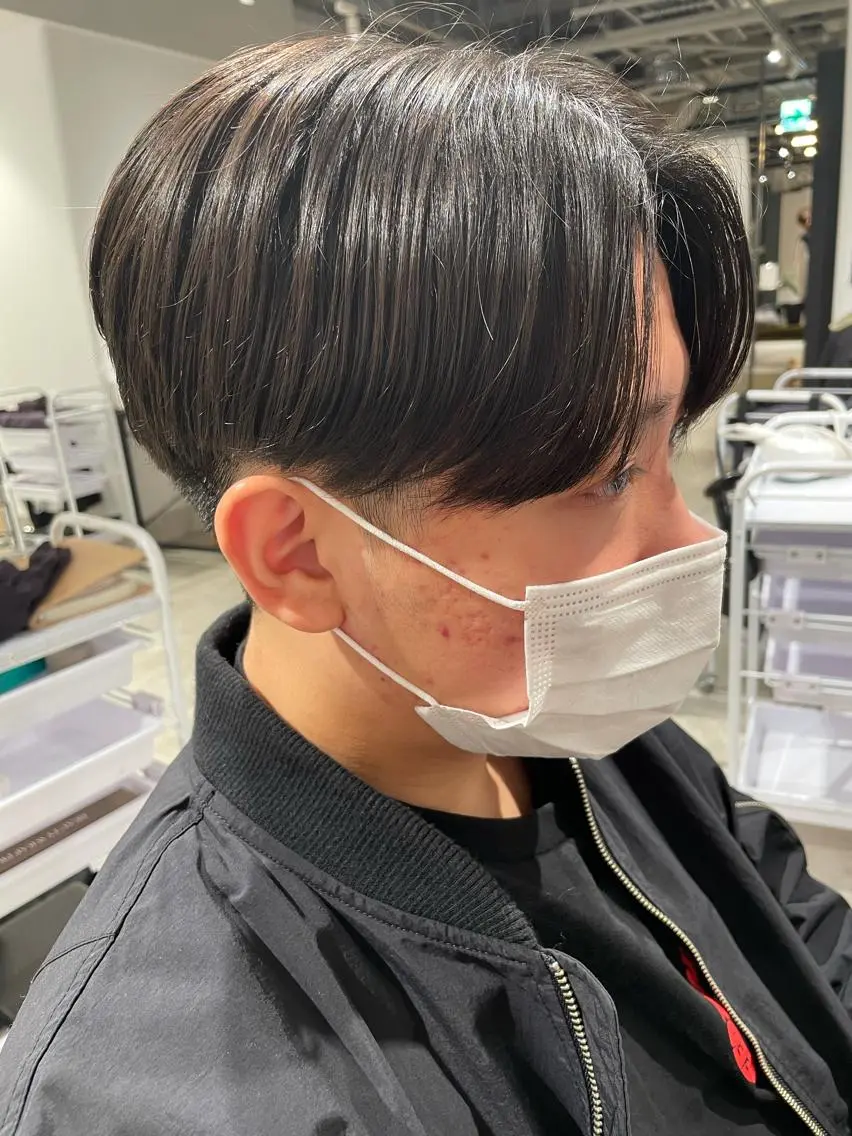 ショート カラー パーマ ヘアアレンジ メンズ パーソナルカラー合わ せたカラー🤍なつみのヘアスタイル