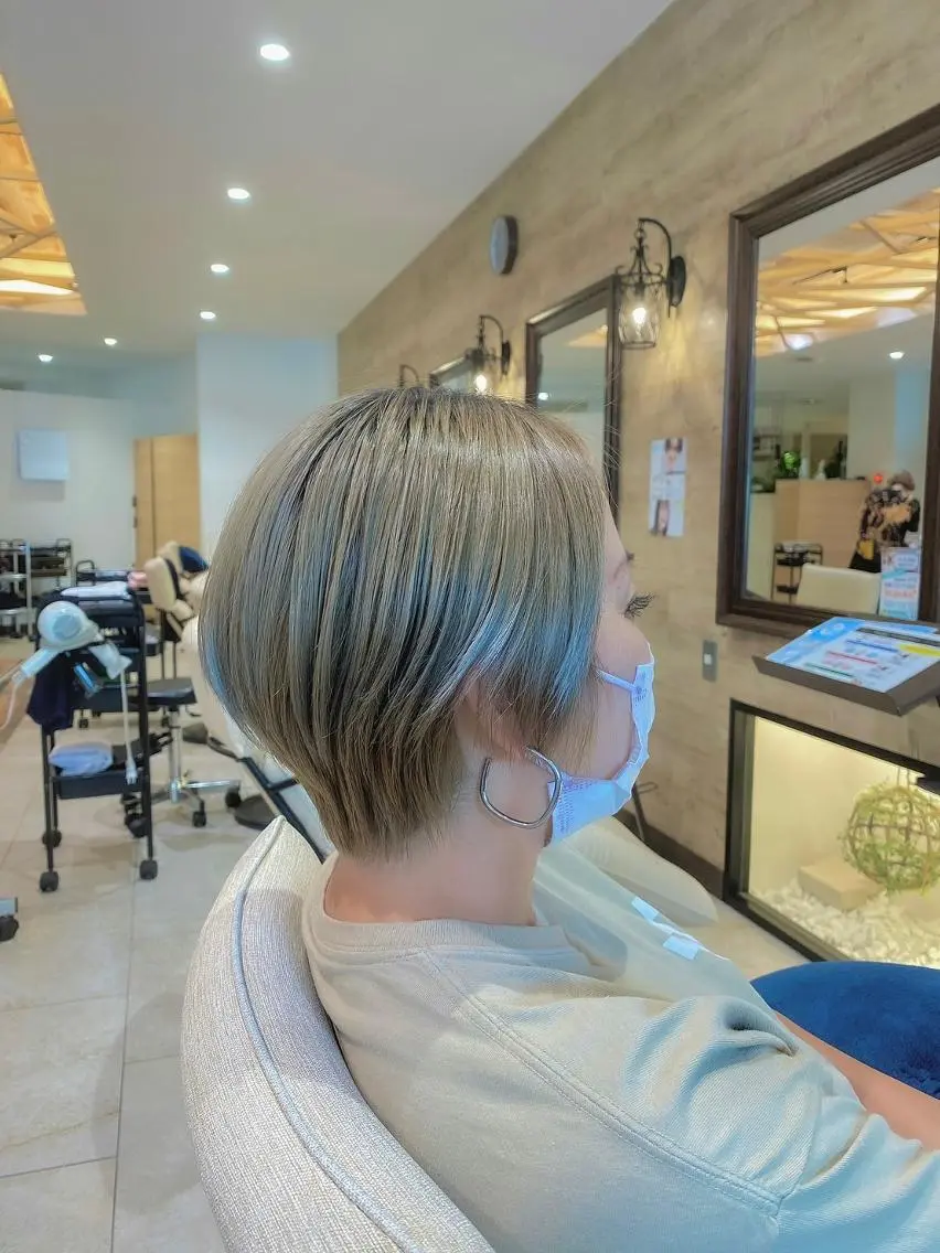 ショート ボブ 似合わせカット ショートヘア 小顔カット 宮腰一磨 ・ショート・ボブ🌿のヘアスタイル