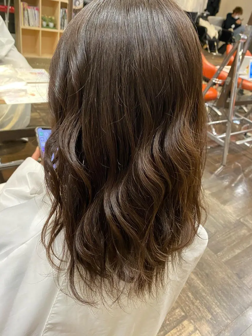 ミディアム カラー アッシュ ヘアカラー トリートメント 合志宗真/店長 /新規指名No.1のヘアスタイル