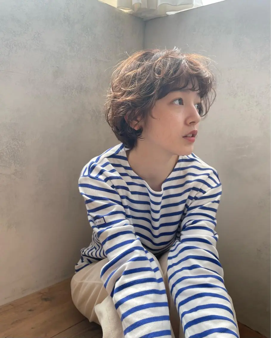 ショート パーマ 橋本 実奈美のヘアスタイル