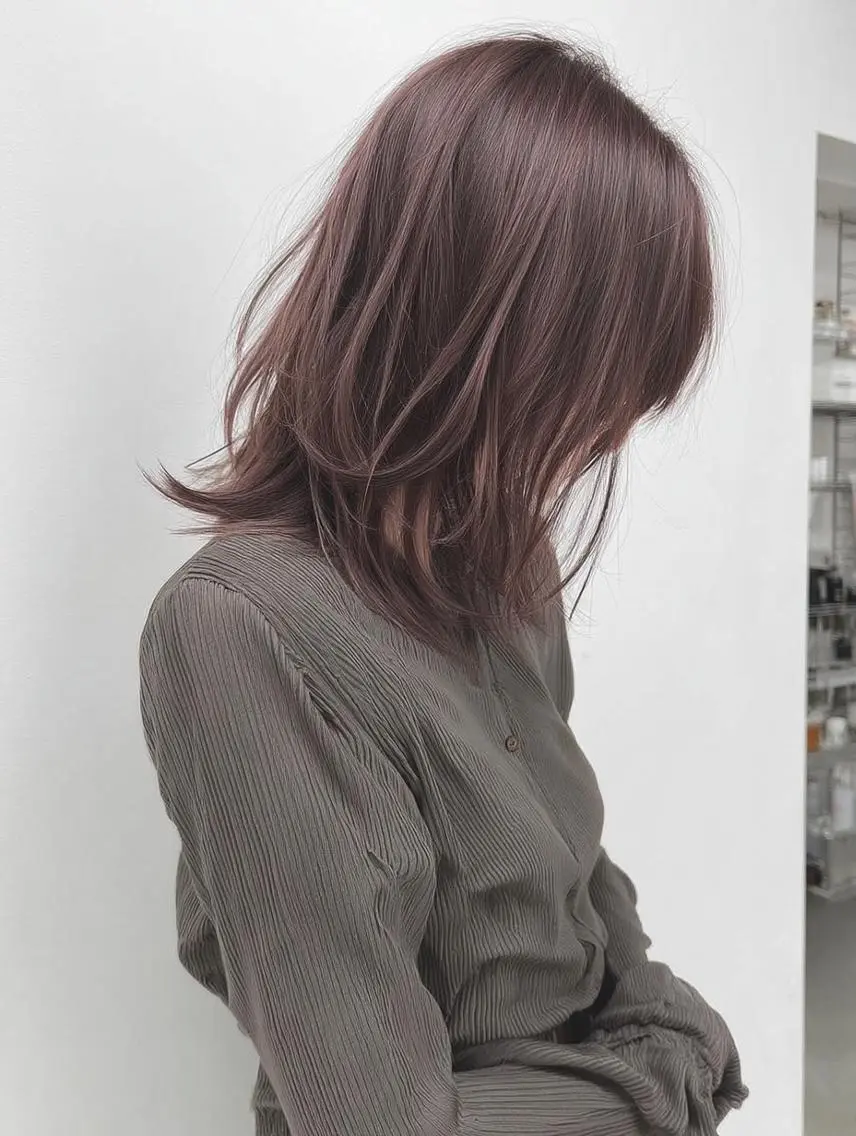 ミディアム カット ブリーチ×レイヤー Hiroto/表参道のヘアスタイル