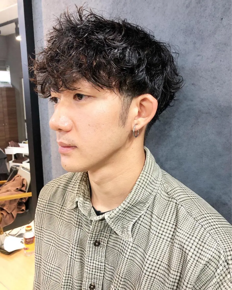 パーマ ヘアアレンジ メンズ マッシュ メンズパーマ 波巻きパーマ カット パーマ トリートメント ヘアセット メンズ特化✂️栗原 侑也のヘアスタイル