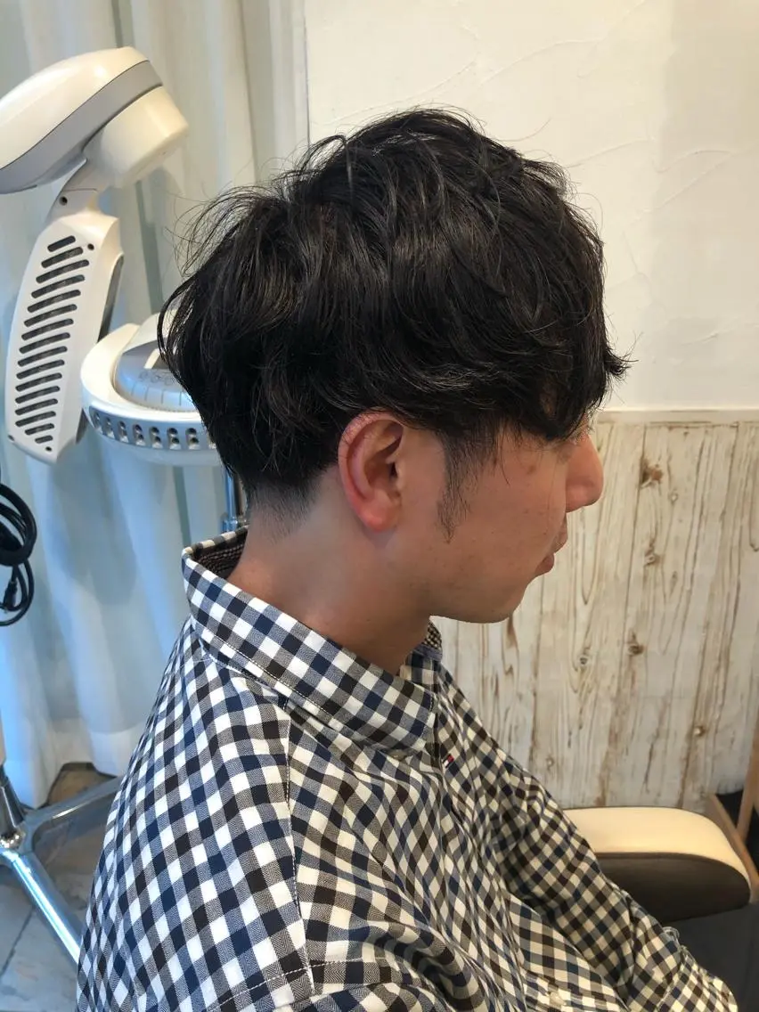 ショート カラー パーマ メンズ メンズサロン💈 吉岡陽【中野】のヘアスタイル