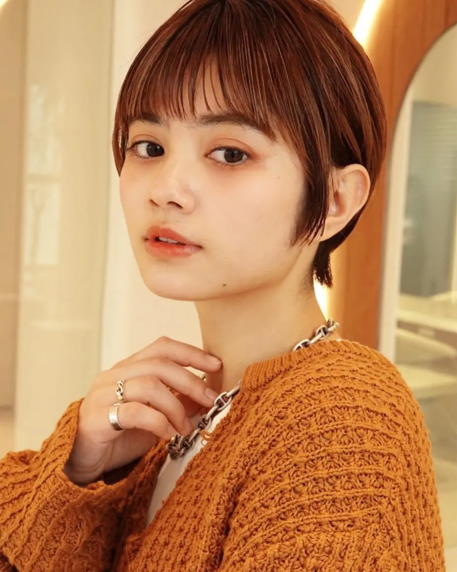 ショート カラー カット ヘアカラー トリートメント 🉐レイヤー/塩見 弘樹🉐渋谷のヘアスタイル