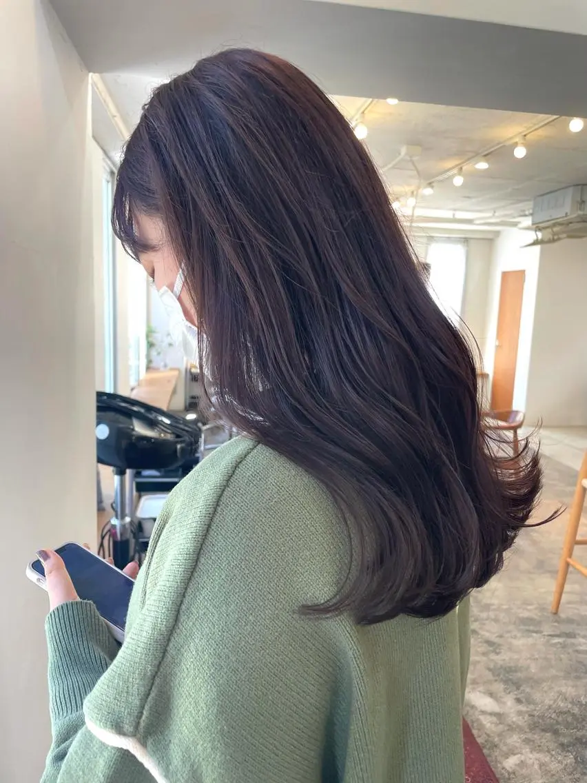 ロング 【表参道】Ruri デジタルパーマのヘアスタイル