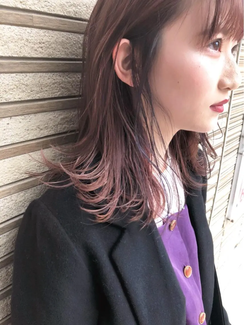 セミロング カラー Pia ツボイ ケイタのヘアスタイル