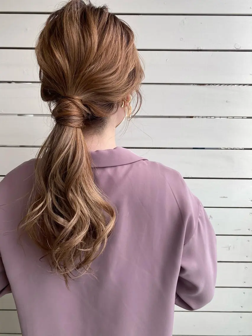 ロング ヘアアレンジ エクステ&ヘアセット Milaのヘアスタイル