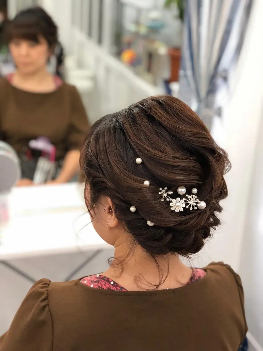 ミディアム ヘアアレンジ ヘアセット専門店 佐藤のヘアスタイル