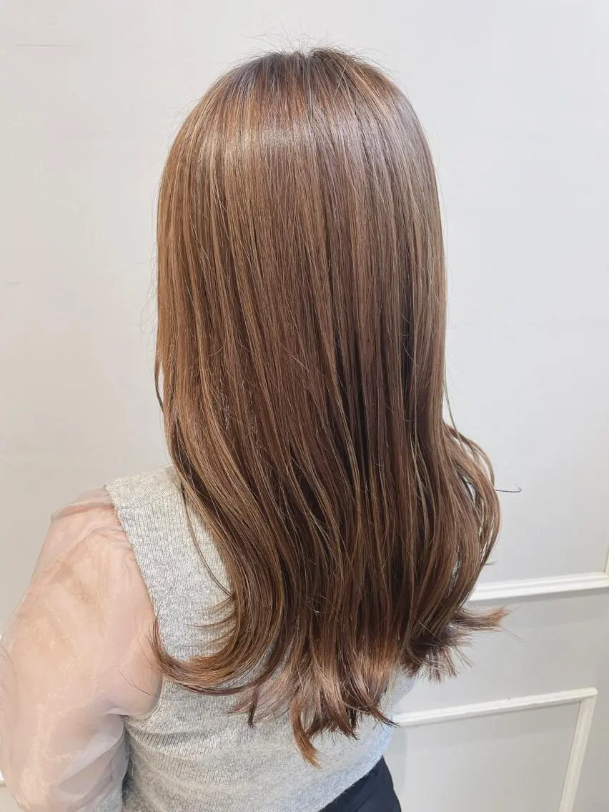 ロング カラー ブリーチ カット ヘアカラー トリートメント 🦖鶴岡 香純🦖のヘアスタイル