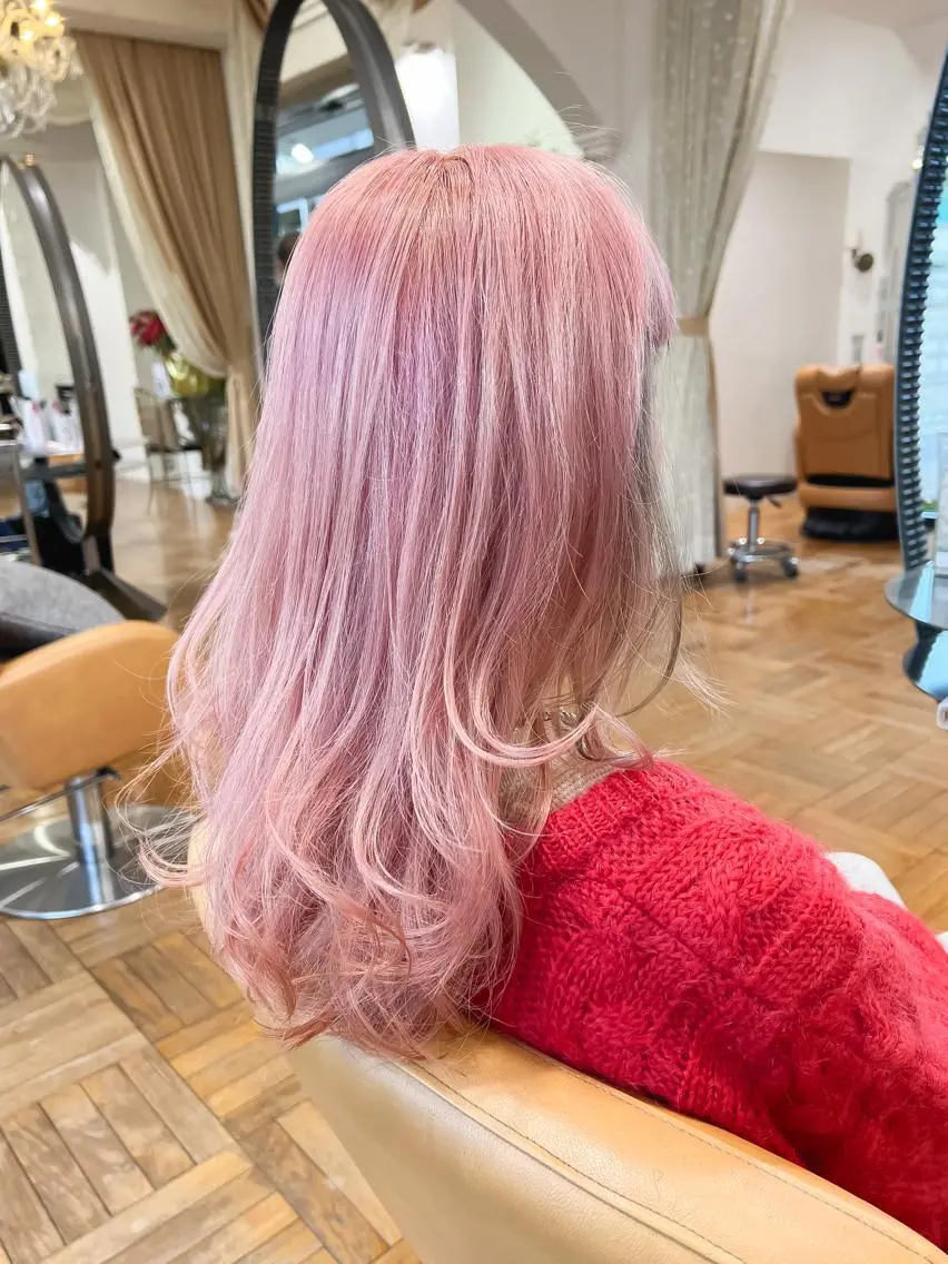 ロング カラー ベージュカラー ブリーチ ケアブリーチ デザインカラー ダブルカラー ヘアカラー ✨デザインカラー✨ ハイトーン 森貴章のヘアスタイル