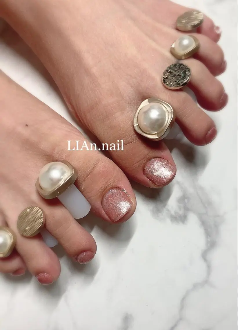 ネイル ジェルネイル マグネットネイル Lian nailのネイルデザイン