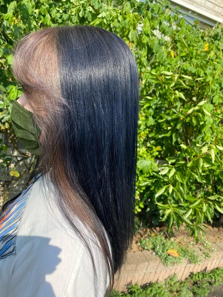 ロング ヘアカラー トリートメント 永沼 真依のヘアスタイル