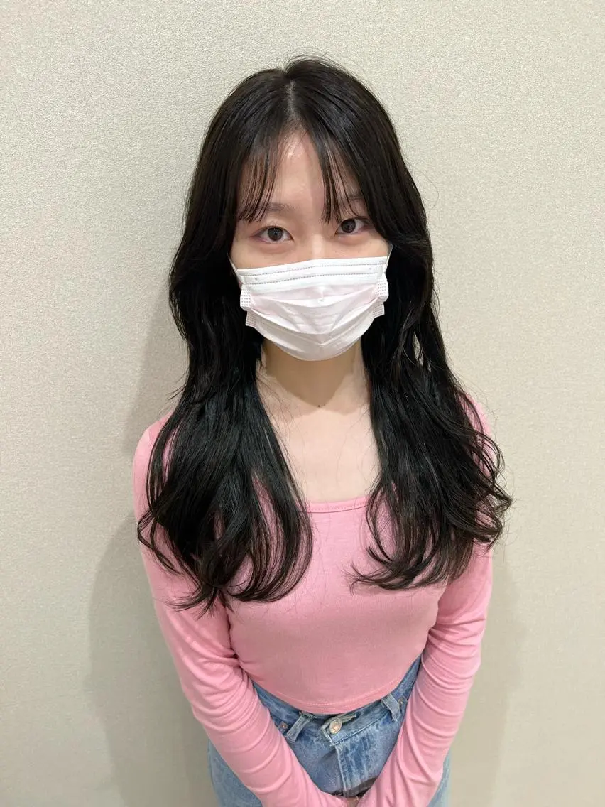 ロング カラー 外国人対応 佐久間のヘアスタイル