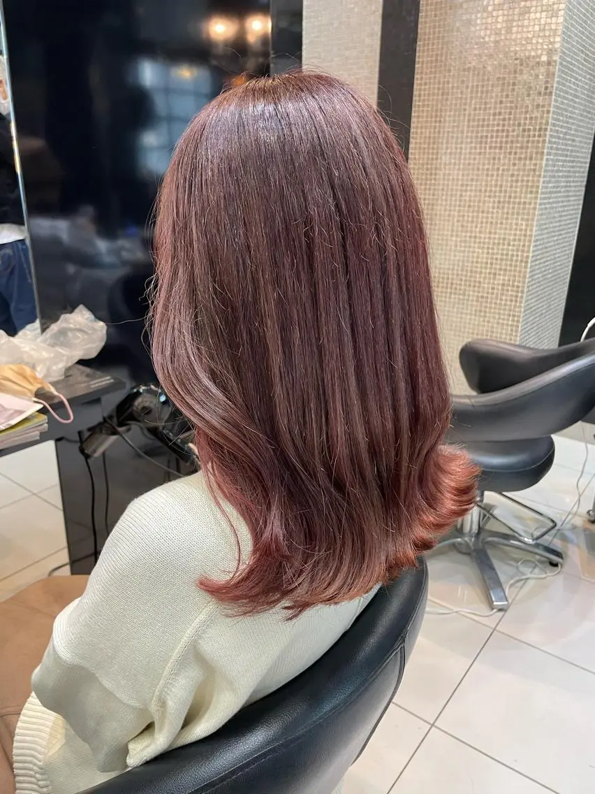 セミロング カラー カット ヘアカラー トリートメント 女性リピ90%🍨 🩷佐藤みずきのヘアスタイル