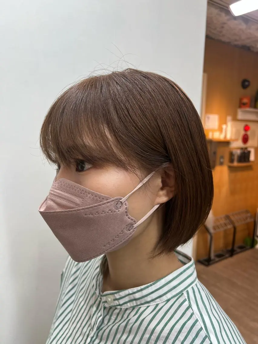 ショート カラー ベージュカラー 透明感カラー/ イルミナカラーヒロキのヘアスタイル