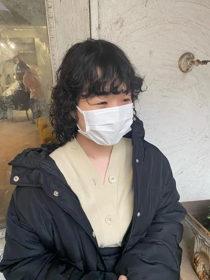 ミディアム パーマ ミディアムパーマ お任せヘア☘️☘️ 及川渚のヘアスタイル