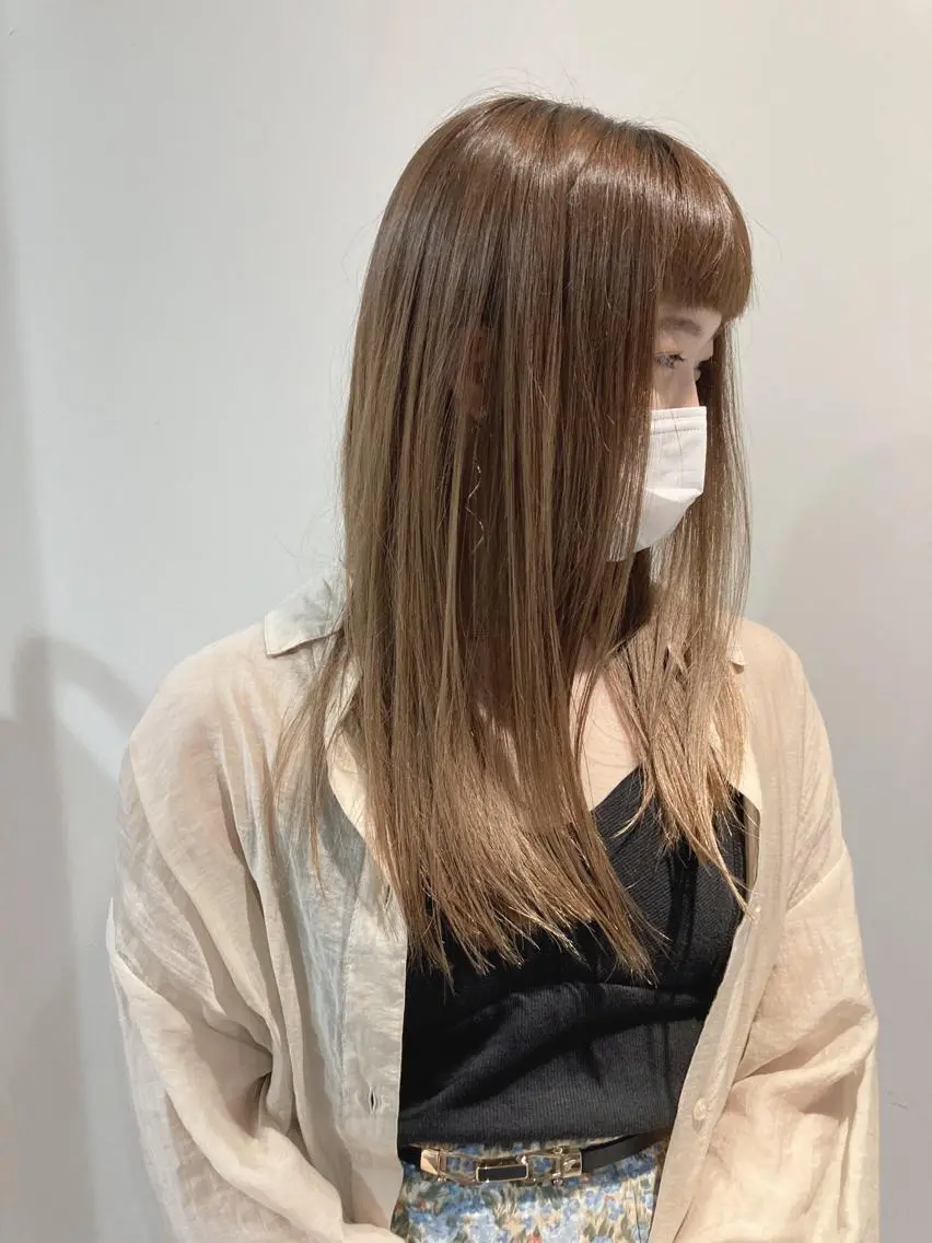 ロング カラー ヘアカラー 唐澤 千尋のヘアスタイル