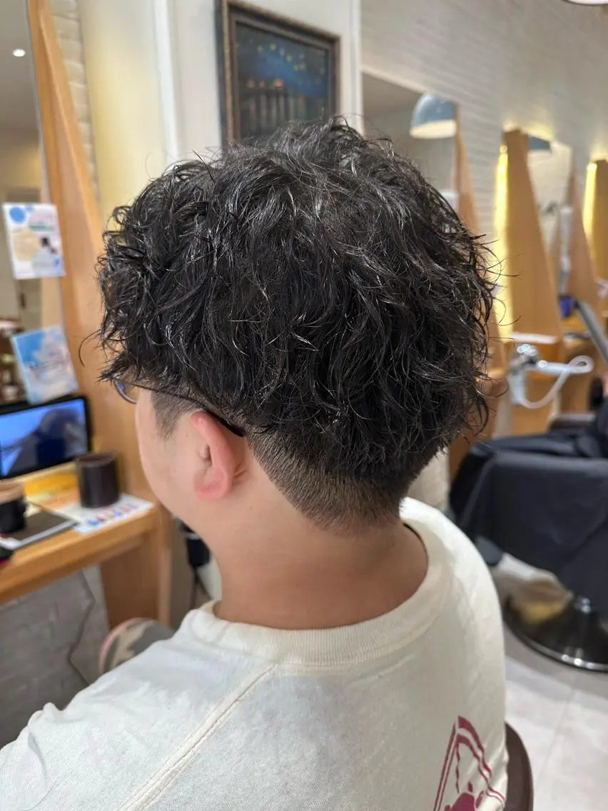 ショート パーマ メンズ 奥東巧真 /パーマスタイル✨のヘアスタイル
