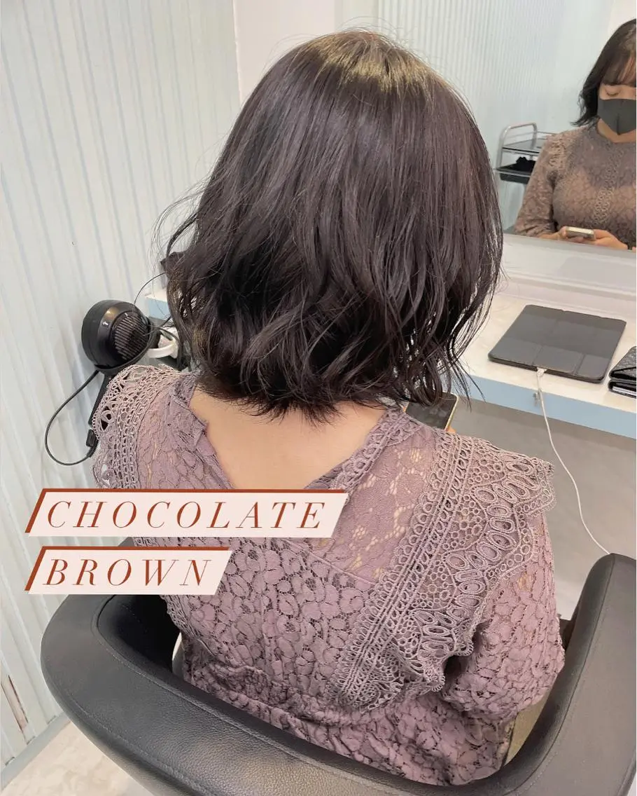 ミディアム カット ヘアカラー トリートメント 顔周りレイヤー/新宿 /モテ艶カラー/航介のヘアスタイル