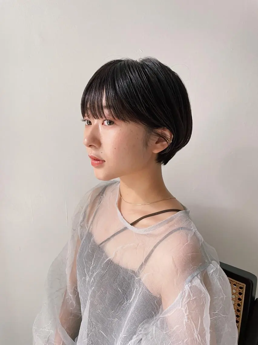 ショート カット ヘアカラー トリートメント yupi🐈⬛ レイヤー/パーマのヘアスタイル