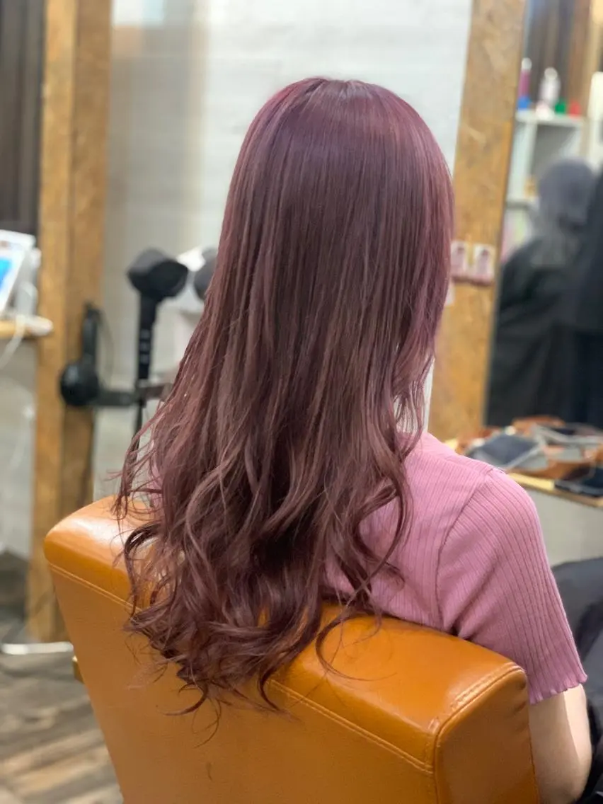 ロング カラー カット ヘアカラー トリートメント ✨ハイトーン✨透明感 ✨生神　優季のヘアスタイル