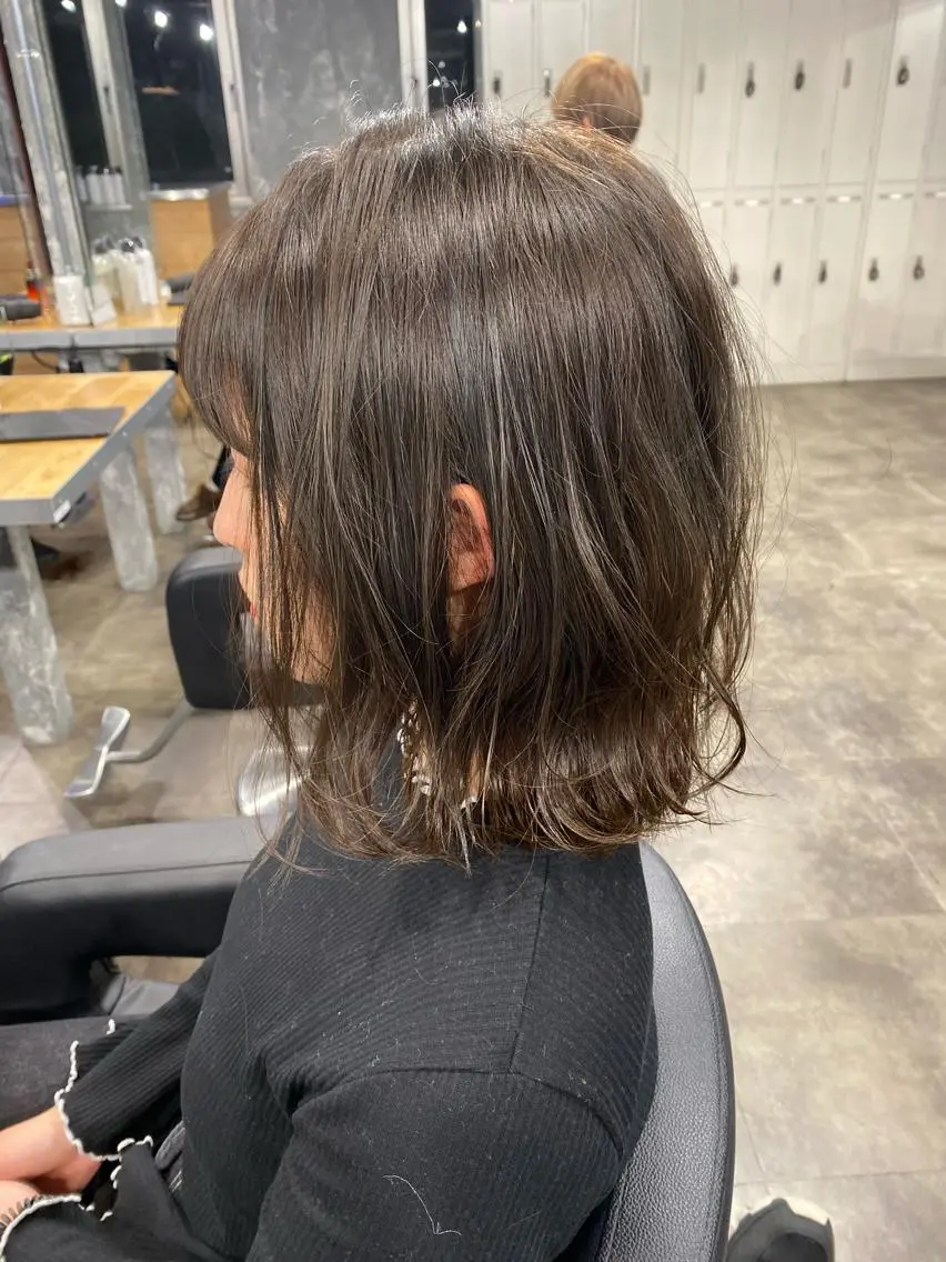 ショート カラー ヘアアレンジ ベージュカラー 透明感カラー グレージュ 当日予約⭕️ JUNYAのヘアスタイル