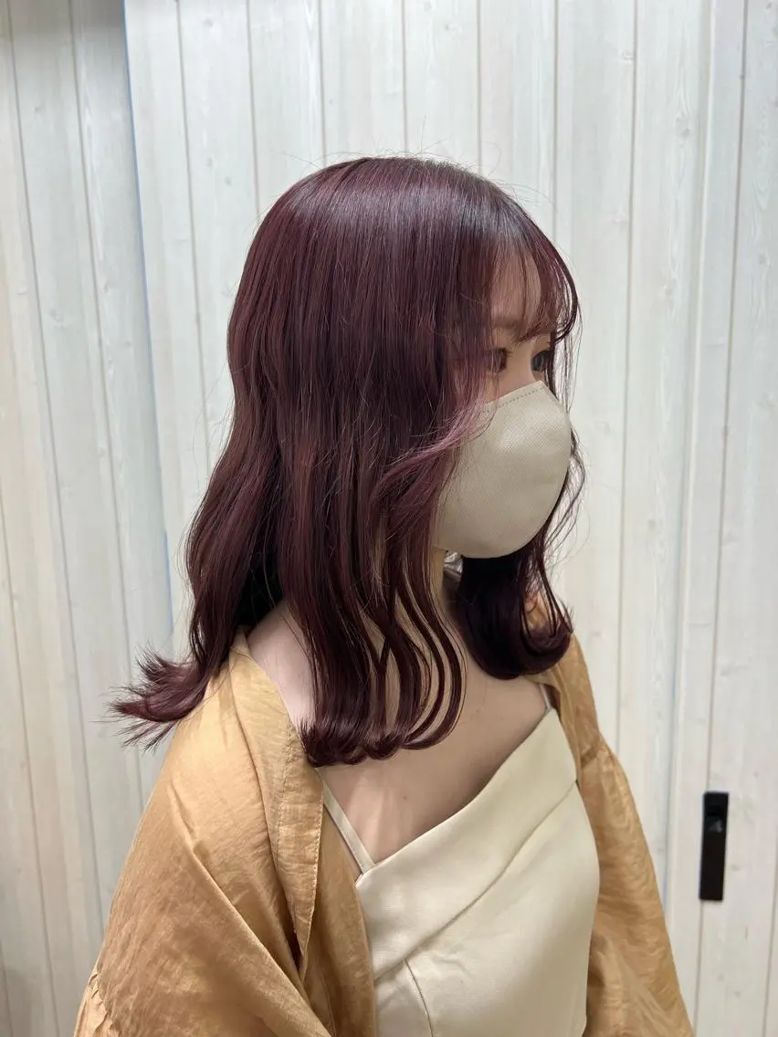 セミロング ヘアカラー トリートメント あおい/透明感 ハイトーン 似合わせのヘアスタイル