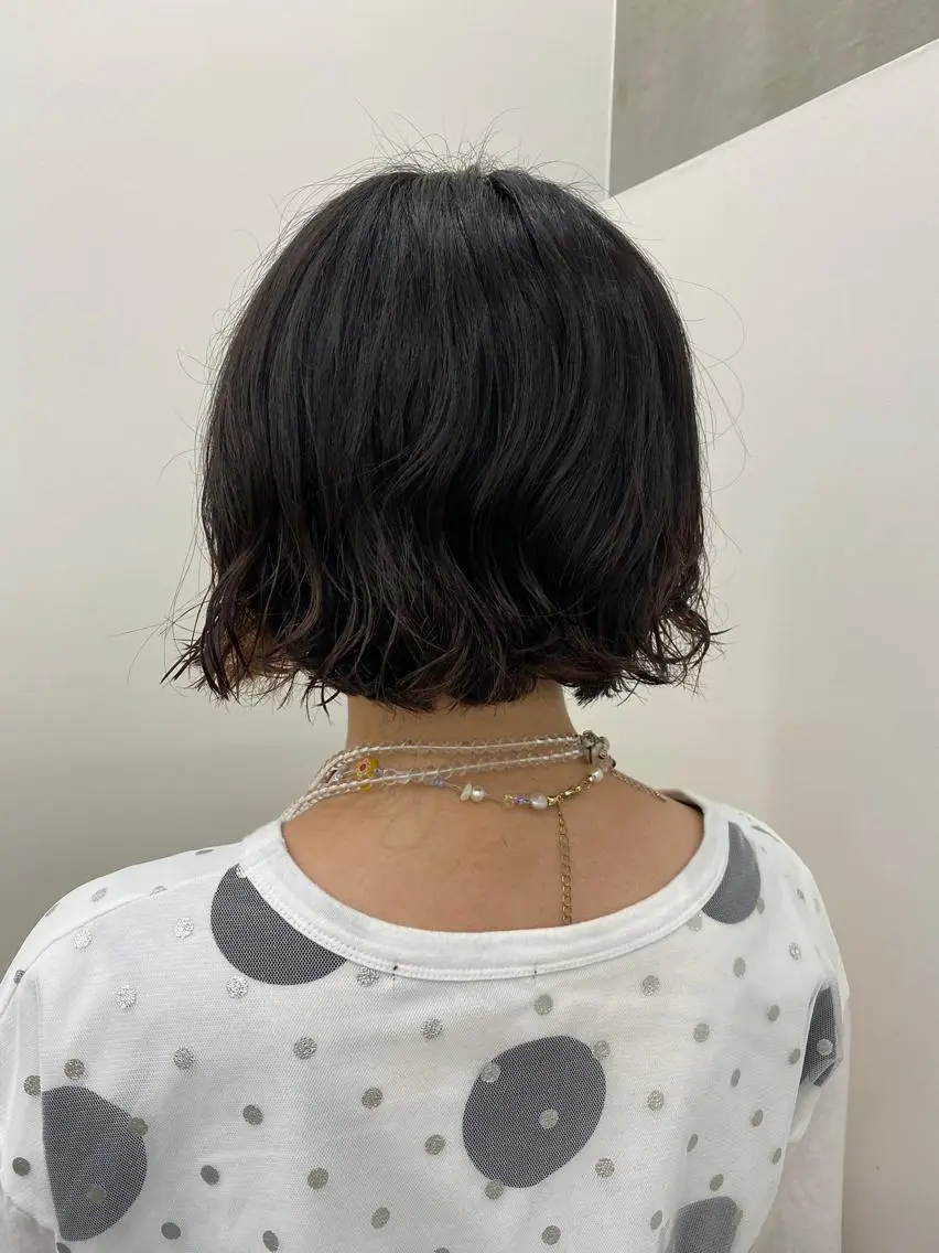 ロング カット パーマ 韓国好き🇰🇷 美容師MIKUのヘアスタイル