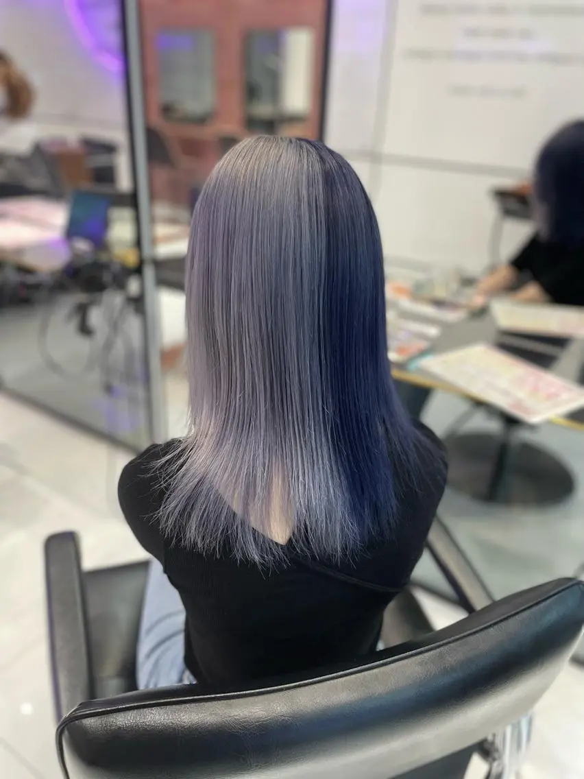 ミディアム カラー 吉祥寺Yuuka韓国 ハイトーンカラー🎀のヘアスタイル