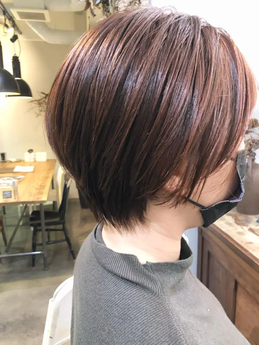 ショート カラー ショートボブ ボブ ショートヘア カット ヘアカラー 千葉 郁也のヘアスタイル