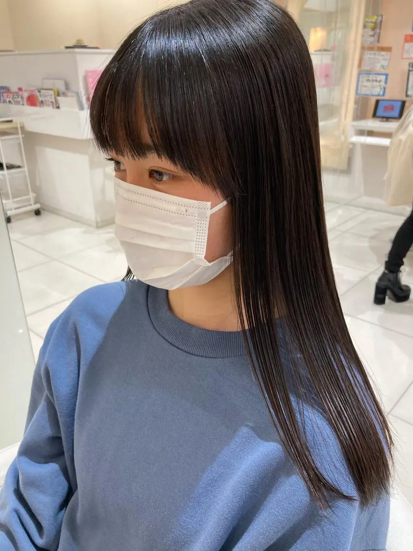ロング パーマ トリートメント 田中 あかねのヘアスタイル