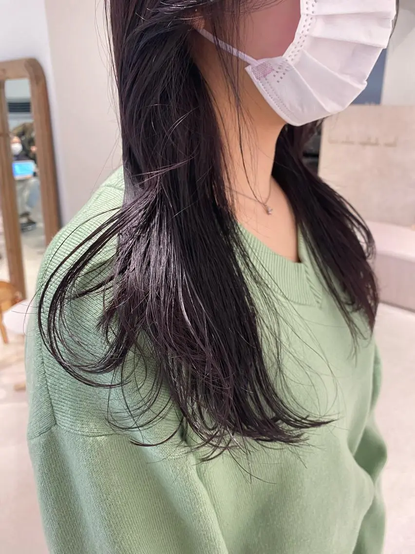 カラー ブリーチ バイオレットカラー ミキ stylistのヘアスタイル