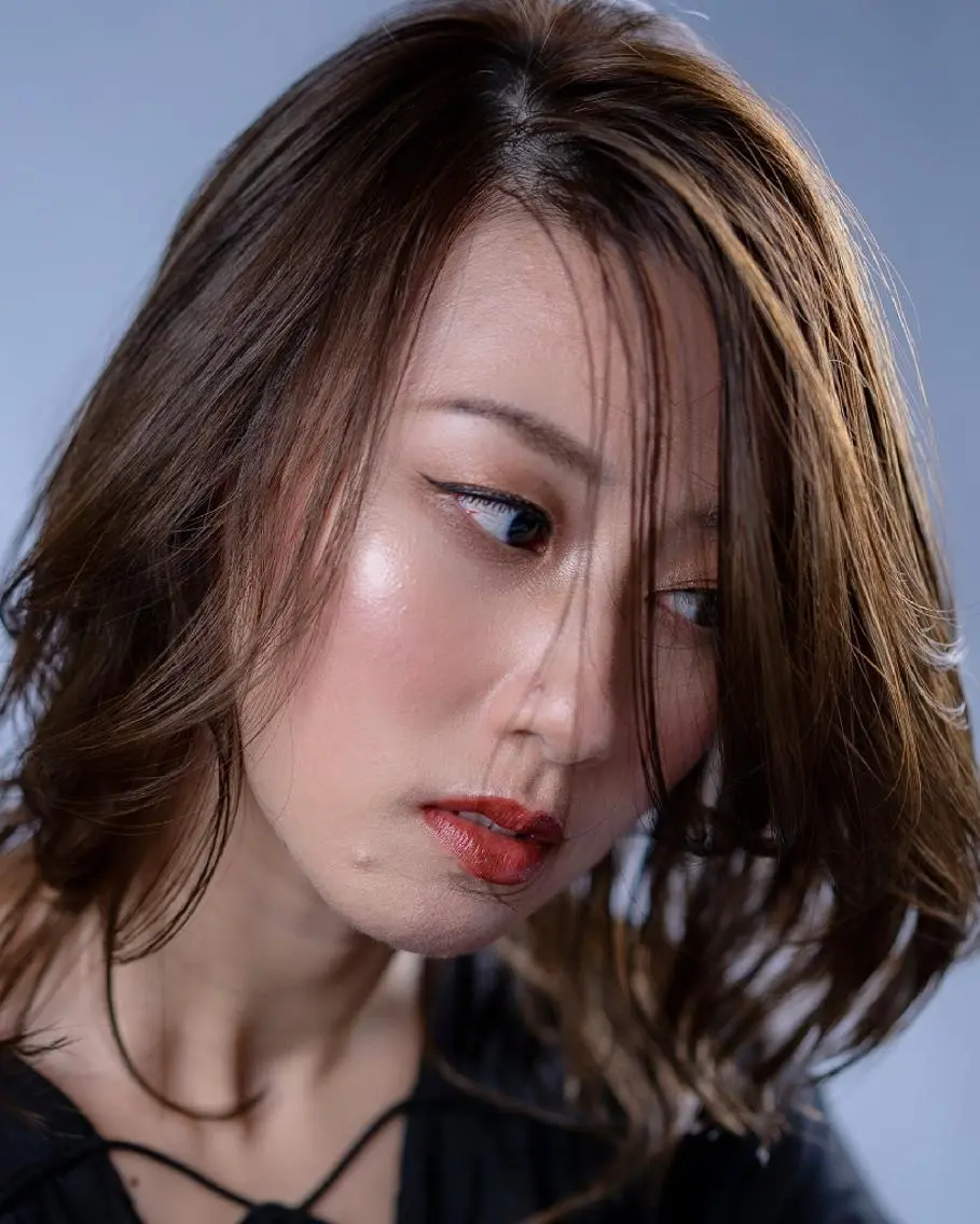 ミディアム カラー パーマ ヘアアレンジ ネイル マツエク・マツパ アイブロウ 松尾 泰伸のヘアスタイル