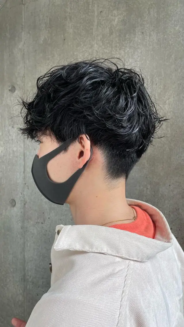 パーマ メンズ もりたみかこ 美容師お休み中のヘアスタイル