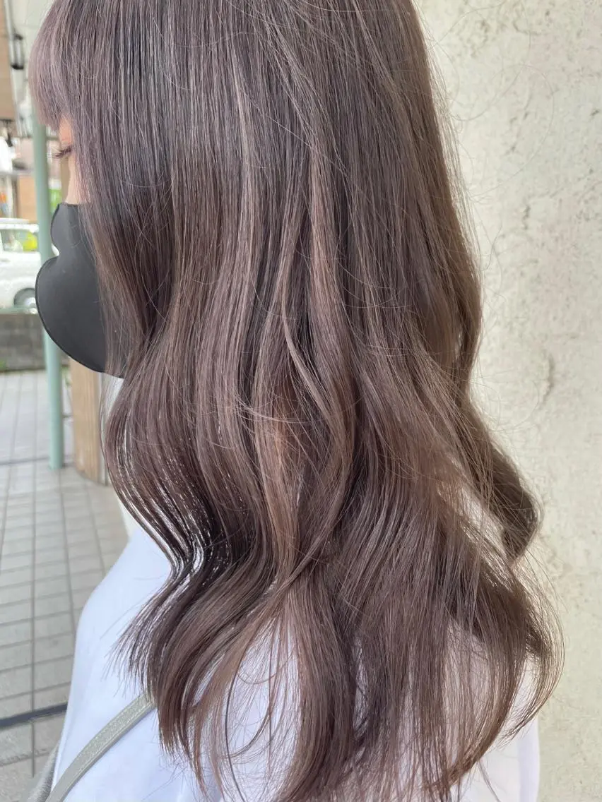 セミロング カット ヘアカラー トリートメント しもかわ かほのヘアスタイル