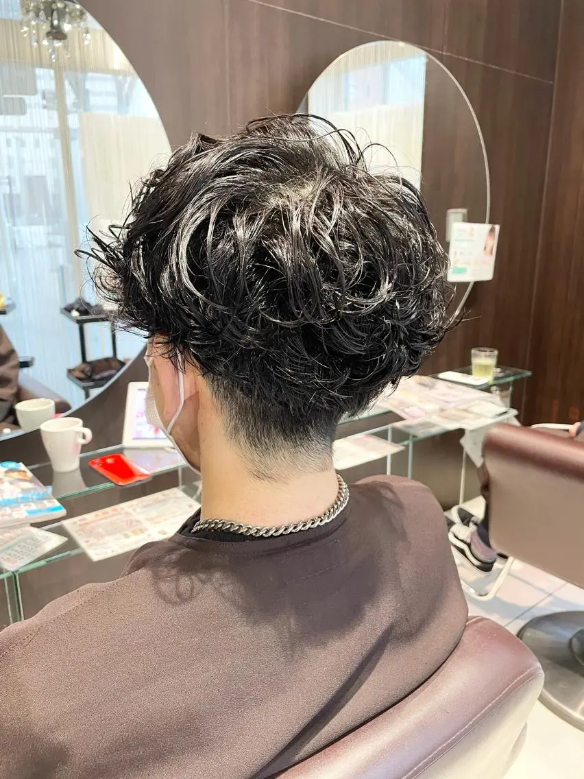 ショート カット パーマ 中島 稔/稲毛メンズパーマのヘアスタイル