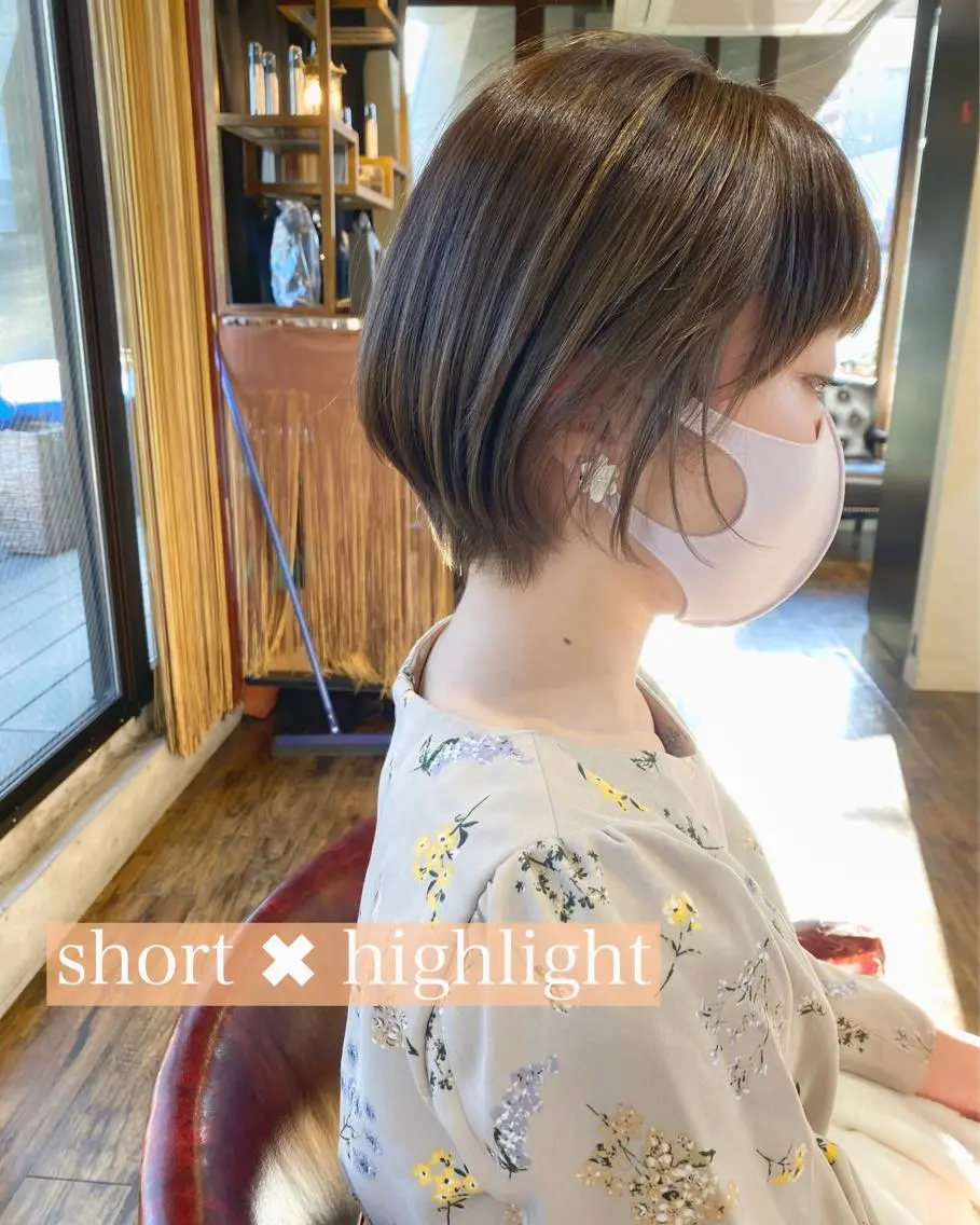 ショート カット ヘアカラー トリートメント ヒラヤマ ユウスケのヘアスタイル